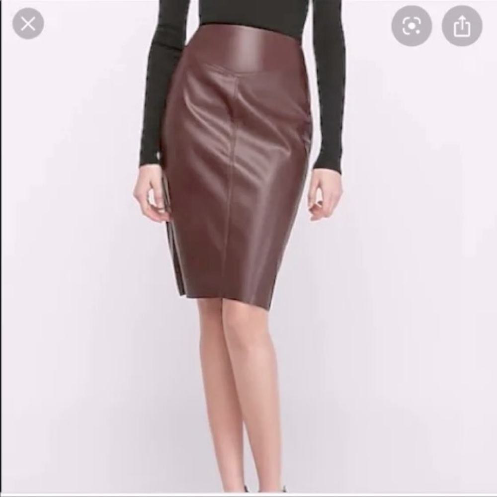 Express Faux Leather Skirt
